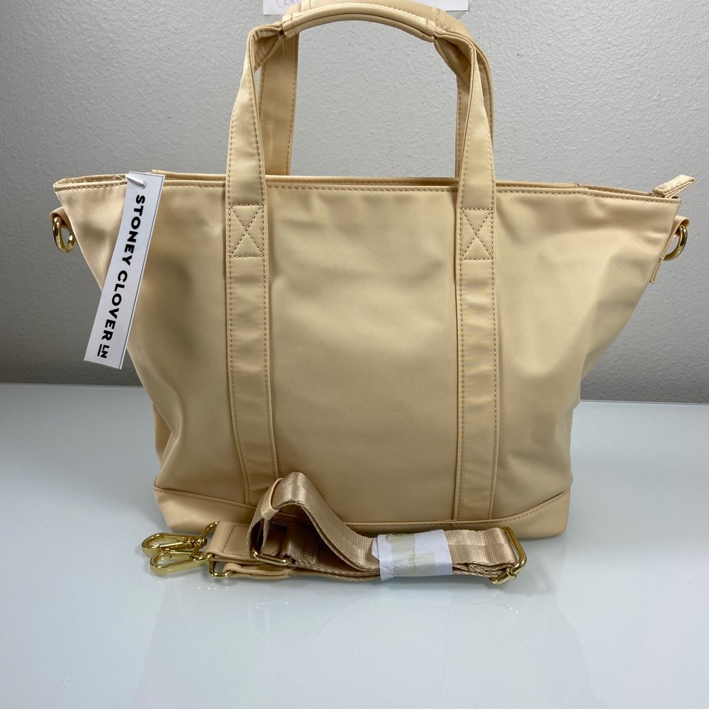 Stoney Clover Lane Womens Sand Mini Tote NEW‎ Nylon Gold Hardware